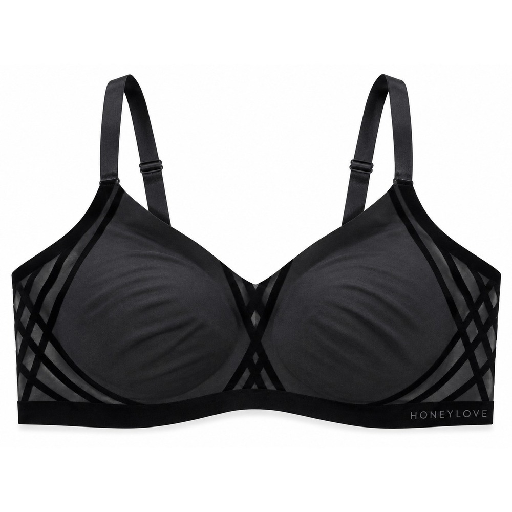HONEYLOVE SILHOUETTE WIRELESS BRA VAMP WOMEN'S SIZE MEDIUM